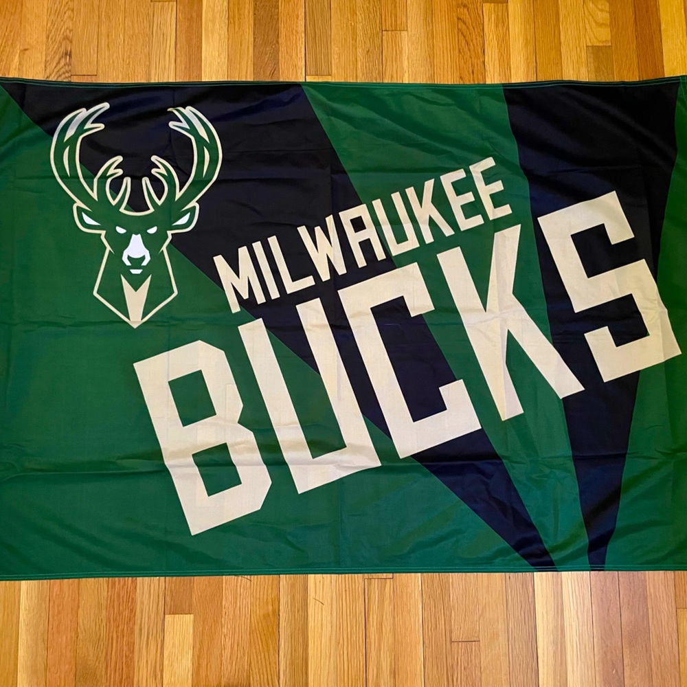 Milwaukee Bucks double sided Flag
